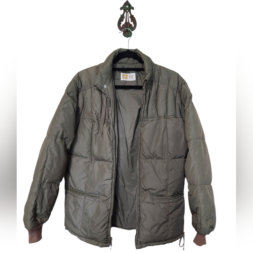 Vintage Hirsch Weis Goose Down Quilted Puffer Jacket Size Medium